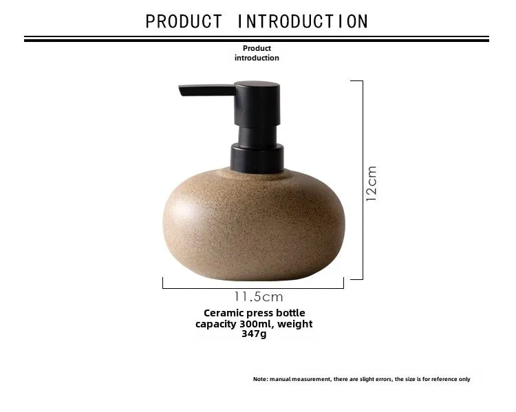 Nordic Keramik Lotion Flasche Squeeze Flasche Bad Seife Spender Shampoo Körper Lotion Conditioner Flasche Bad Zubehör