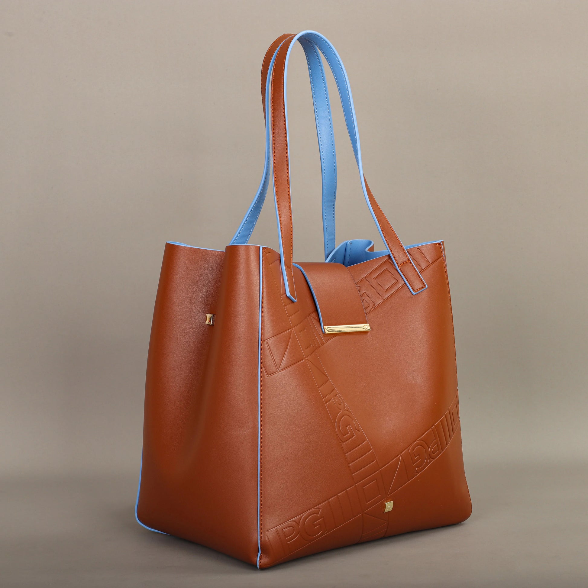 PG Lady Light Luxury High-End Design Large Capacity 2025 New Fashion PU Artificial Eco-Friendly Leather Single Shoulder Bag.