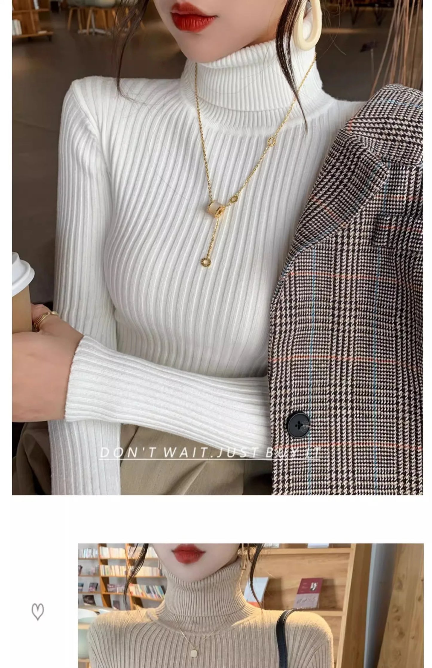 2025, Basis Pullover Herbst Winter Dicken Rollkragenpullover Beiläufige Dünne Gestrickte Pullover Koreanischen Stil Einfache Basis Schicht Warme Tops.