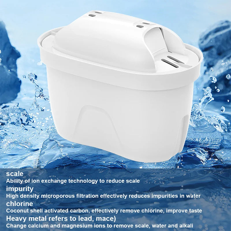 Household Filter Kettle with 6 Filter Device Activated Carbon Water Purifier and Filter Cartridges Non-toxic Filter Wate 3.6L.