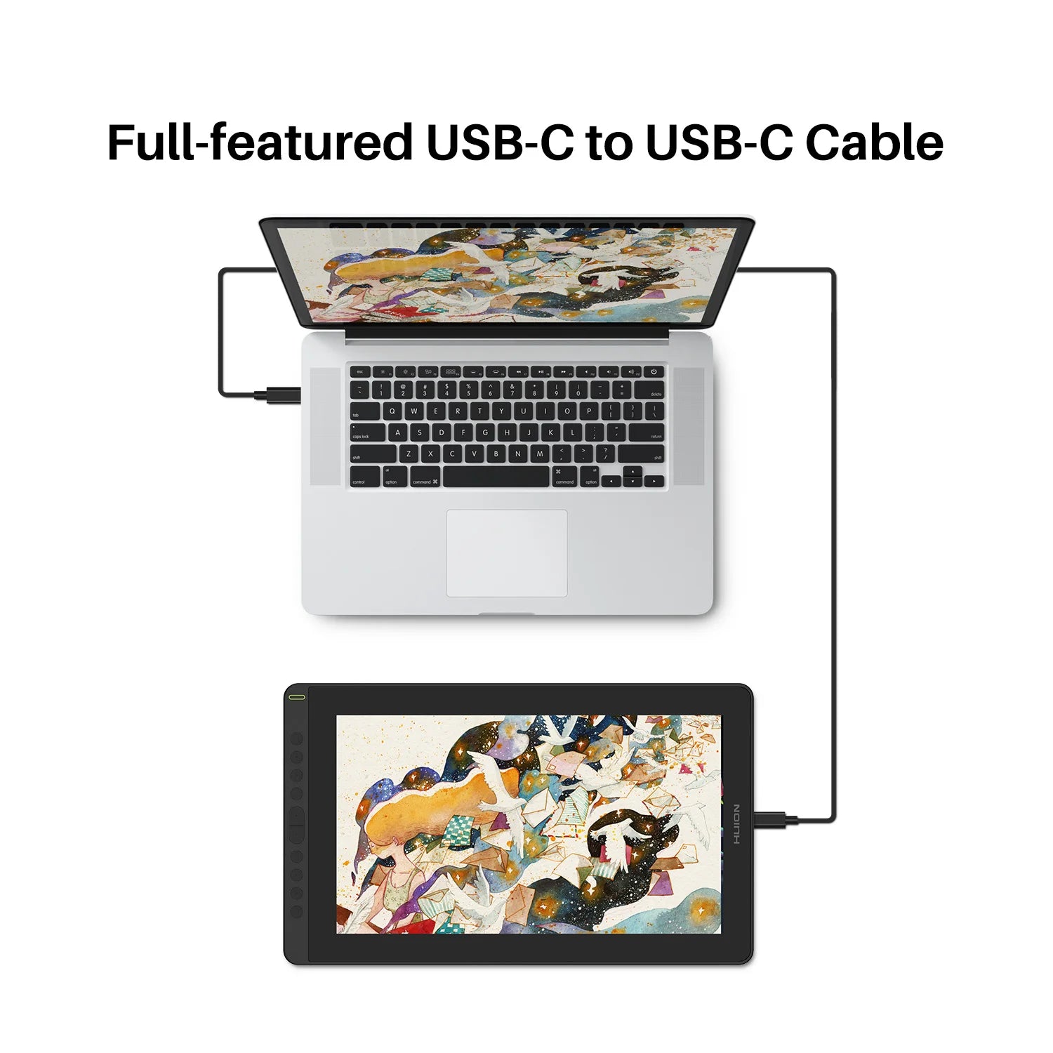 HUION New Arrival Kamvas 16(2021) Graphics Drawing Monitor Battery-free Digital Pen Tablet For Win/MAC And Android 120%s RGB.