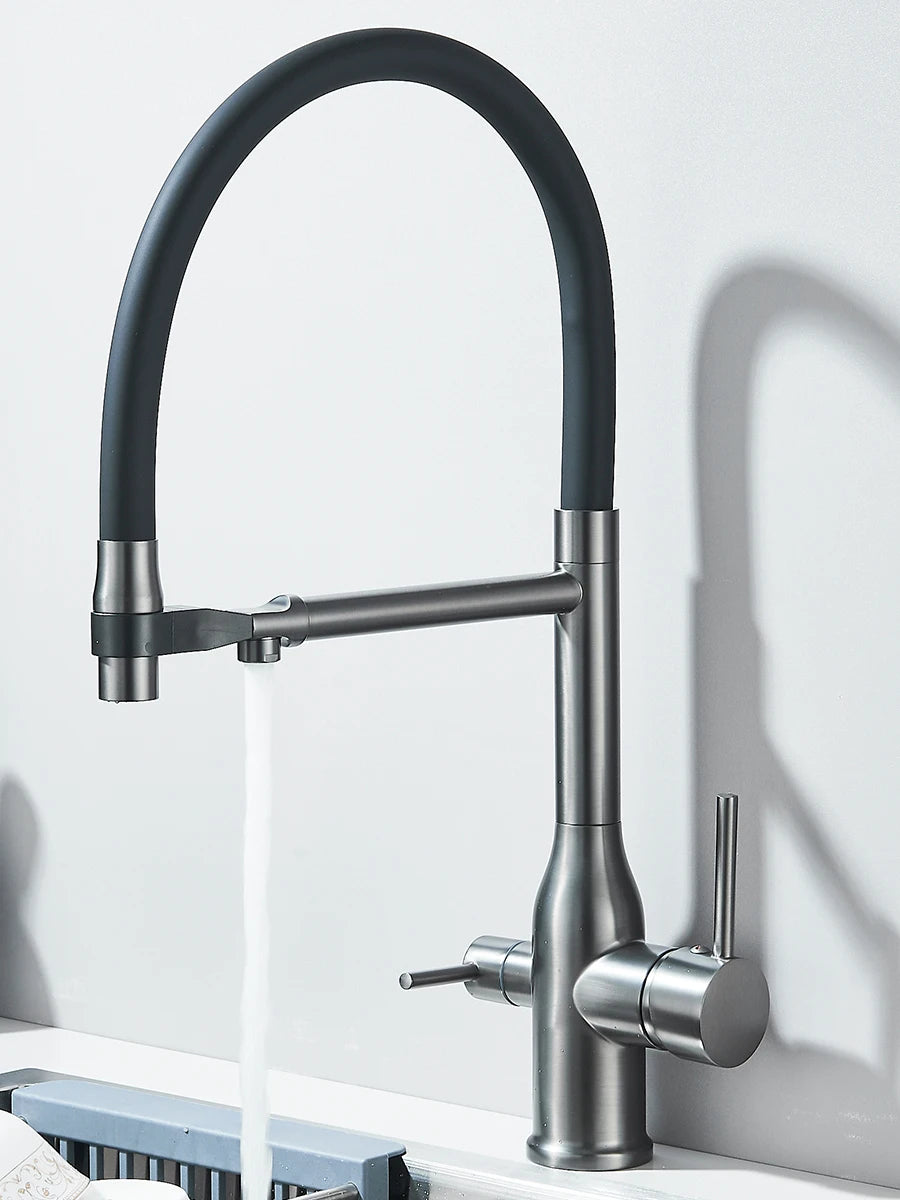 Filtered Kitchen Faucet Purification Tap With Magnetic Sprayer Kitchen Faucet Filtered Water Purification Feature Kitchen Tap