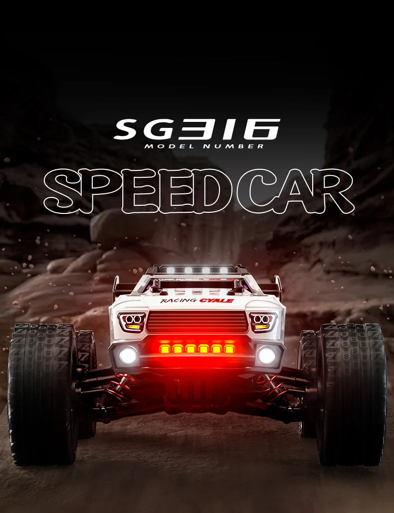 ZLL SG316 MAX 1:16 High Speed Drift Racing Car 80KM/H Brushless Motor 4WD RC Off Road Car Monster Trucks Toys for For Kids Gifts.