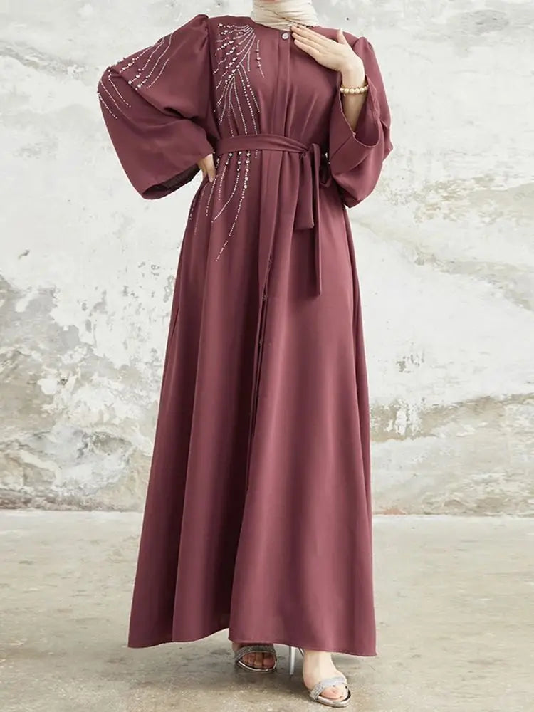 Ramadan Eid Dubai Elegant Abaya Kebaya Islam Muslim Kaftan Modest Dress For Women Robe Musulmane Caftan Marocain Femme Vestidos.