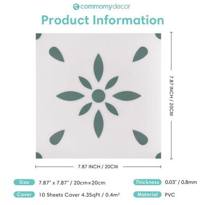 1pc/10pcs Floor Tile Sticker Self Adhesive Floor Sticker Vinyl Non-slip Floor Tile Sticker Wall Sticker Waterproof 20cm x 20cm