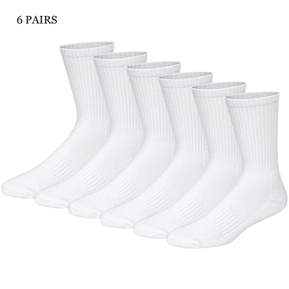 Match-Up Men's sport crew terry socks athletic socks (6 PAIRS).