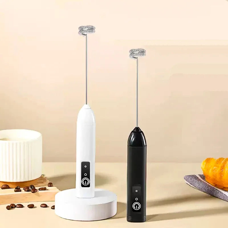 Xiaomi Rechargeable Electric Egg Beater With Stand Bracket 3 Speeds Adjustable Hand Whisk Drink Mixer Milk Frother for Coffee.
