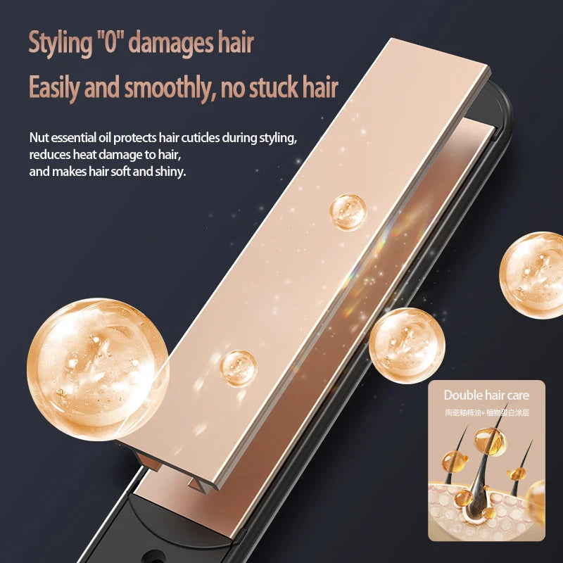 High Quality Electric Hair Brush Straight Curl 2 in 1 For Xiaomi 10 Seconds Fast Heating Unisex Straight Hair Brush Styling Tool.