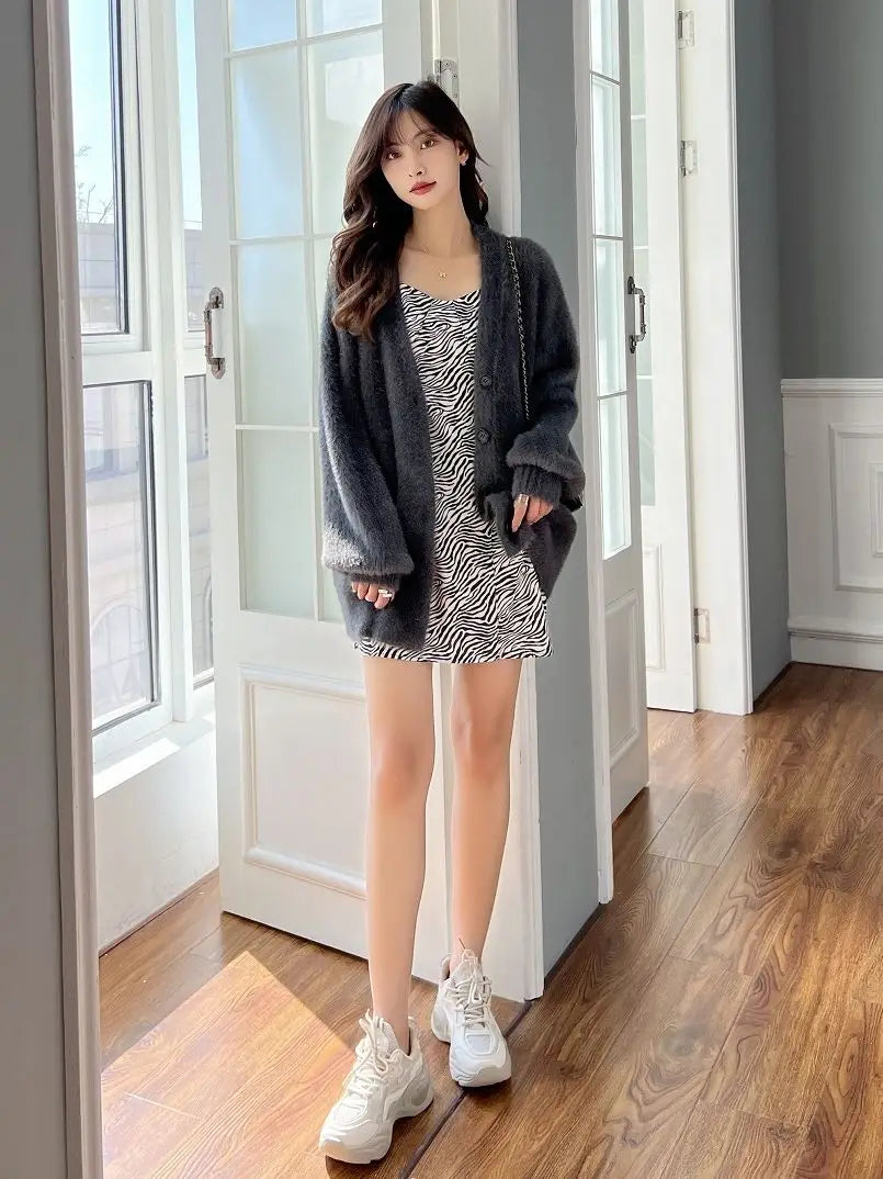 Winterkleidung für Damen, Strickjacke, koreanische Mode, Herbst 2022, modische Damenbekleidung, Neuankömmlinge, Vintage-Strickwaren, Langarm-Top