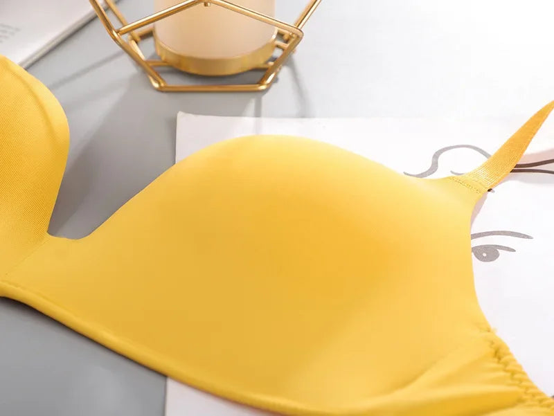 Women Seamless Bra Sexy No Wire Push Up Underwear Girls Students Breathable Thin Bras Sujetadores Sexys Ropa De Mujer Лифчик 브라