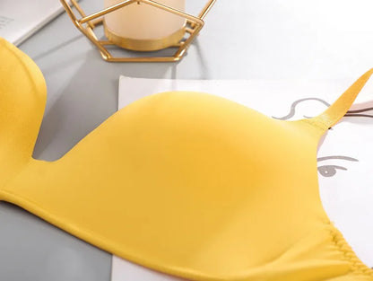 Women Seamless Bra Sexy No Wire Push Up Underwear Girls Students Breathable Thin Bras Sujetadores Sexys Ropa De Mujer Лифчик 브라