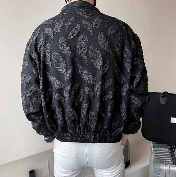 Man Coat Spring Autumn Black Jacket for Men Printed Zip V Clothing Fashion 2024 High Quality Cold Stylish Casual Luxury Designer.