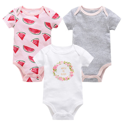 3 Teile/los Kavkas Baby Jungen Body Alpaka Design Baumwolle Kurzarm Oansatz Kleidung 0-12 Monate Kleinkind Kleidung.