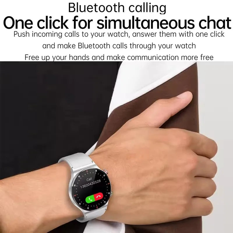 2025 NFC Bluetooth Call Smart Watch Men Full Screen GPS Sports Bracelet Waterproof ECG Health Monitor SmartWatch for IOS Android.