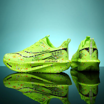 Supercritical E-TPU Marathon Running Shoes Men Women High-quality Road Jogging Shoes Light Comfy Sneakers Mesh Training Shoes.