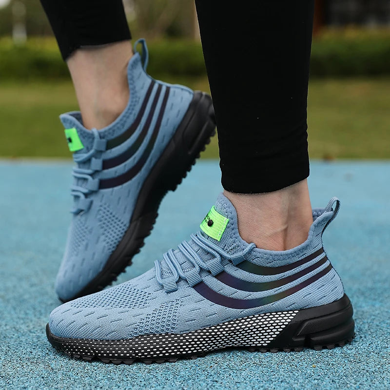 Brand Sports Shoes Breathable Mesh Running Shoes Men's Shock-absorbing Cushion Sports And Leisure Shoes Sneakers For Sale.