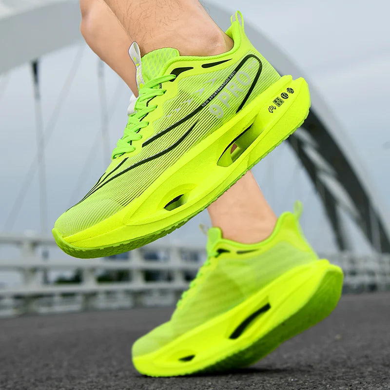 Cushioning Running Shoes 9PRO for Men Carbon Board Sneakers Outdoor Training Sports Lightweight Breathable Shoes Women's 2025.