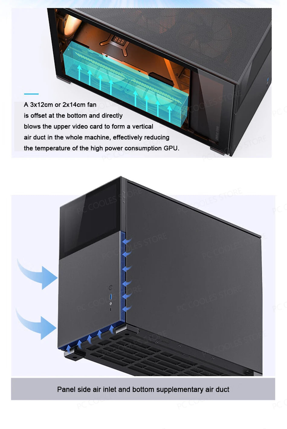 JONSBO Pinecone D31 M-ATX Computer Case Mesh Side Transparent ATX With Display Screen Games Chassis Support 360 Water Cooling