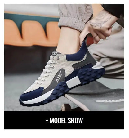 Männer Turnschuhe Plattform Männer Schuhe 2025, Neue Laufschuhe für Männer Luxus Marke Lässig Vulkanisierte Schuhe Bequem Tenis Masculino