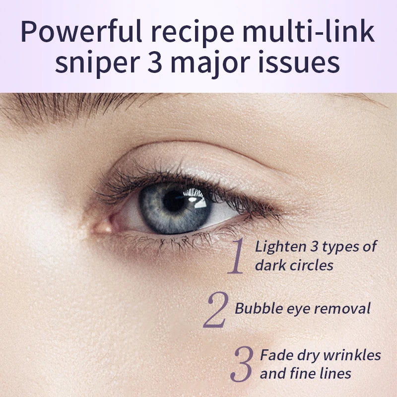 O'CHEAL Anti Wrinkle Anti Dark Circle Eye Cream Roller Massager Moisturizing Eye Bags Anti Aging Hyaluronic Acid Eye Skin Care.