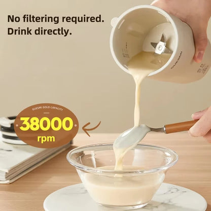 220V Mini Soy Milk Machine Electric Juicer Blender Mixer Wall Breaking Machine Soybean Milk Maker Breakfast Machine 350ml.