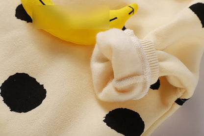Frühling Baby Kleidung Banana Strampler Baumwolle Nachtwäsche Koreanische Neugeborene Kleidung Junge Mädchen Body Banana Dot Kleinkind Overall.