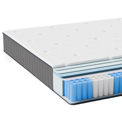 Taschenfederkernmatratze 25cm H3 - 7-Zonen mit Diatomenschaum & orthopädischem Support