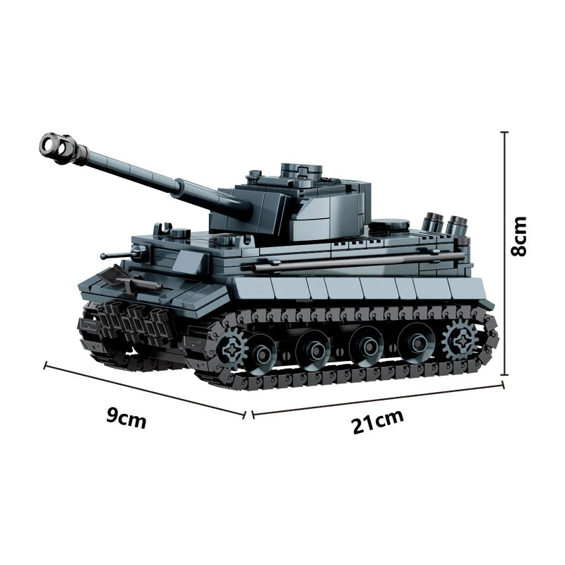 World War 2 WW2 Army Military Soldiers Armor Halftrack Main Station Tank Building Blocks Bricks Model DIY Assembly Toys For Kids.