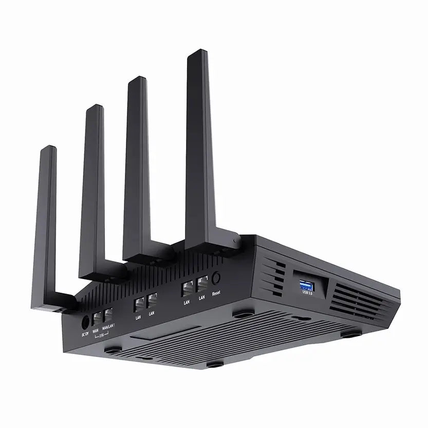 GL.iNet Flint 2 (GL-MT6000) home and office router, 8-Stream Wi-Fi 6 technology,OpenWrt,2.5G Ethernet ports,Parental control.