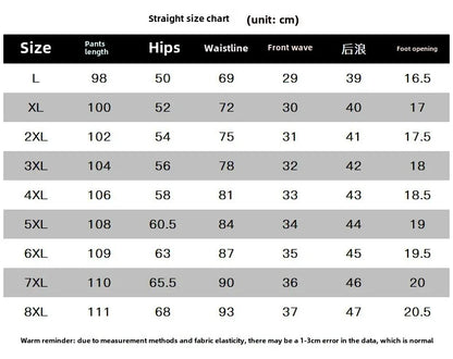 Herbst/Winter Fleece-gefütterte Herren-Hose mit Reißverschluss, warmes Fuß, Freizeithose, Übergröße, lockere Passform, gerade Bein-Jogginghose, trendig.