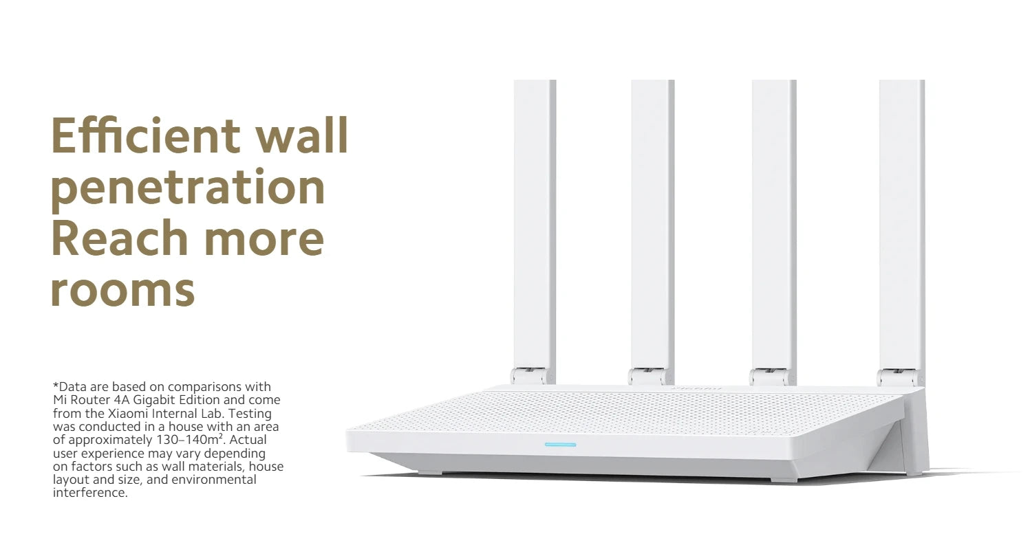 Xiaomi Router AX3000T 2.4G 5G Mesh Technology WiFi 6 Efficient Wall Penetration Children Online Protection WiFi Router Repeater.