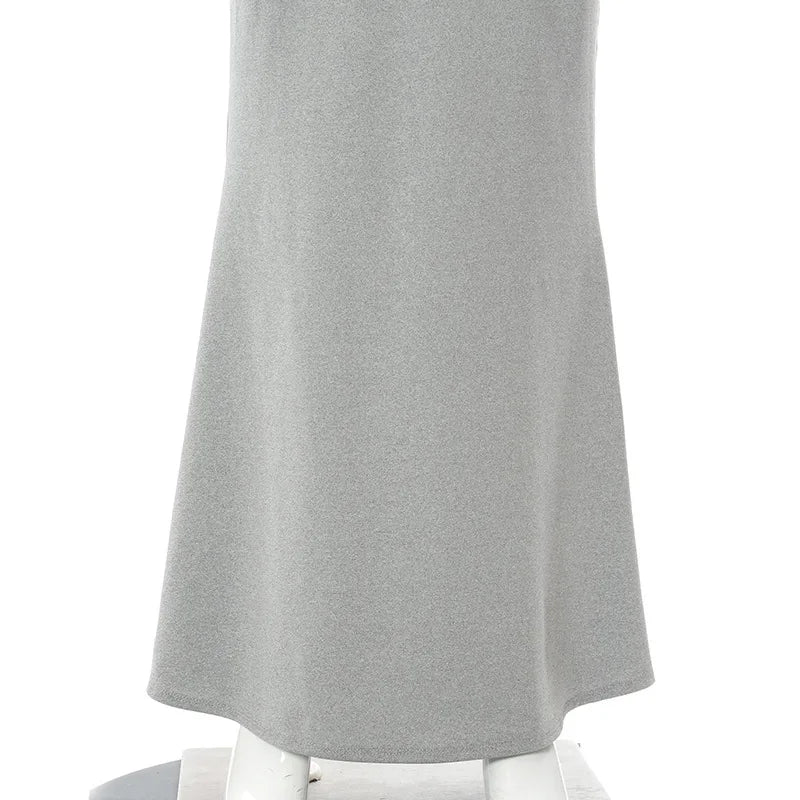 Europa und die Vereinigten Staaten grenz überschreitende Außenhandels frauen einfarbig sexy schlank High Step Slip Kleid.