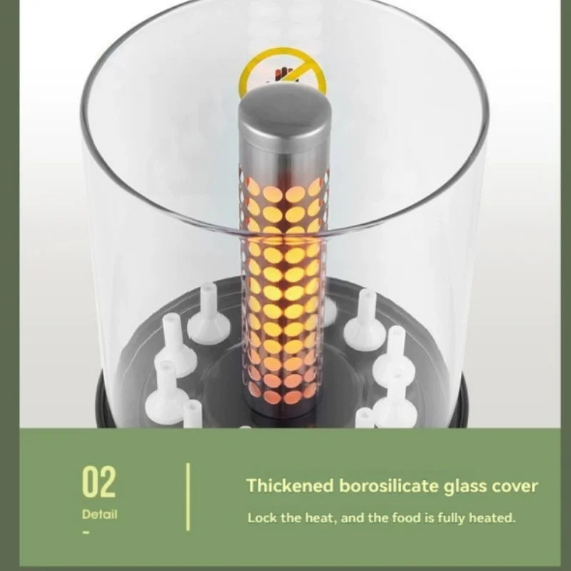 Non-smoking Automatic Rotating Household Electric Barbecue Oven Large Capacity Camping Multi-function.