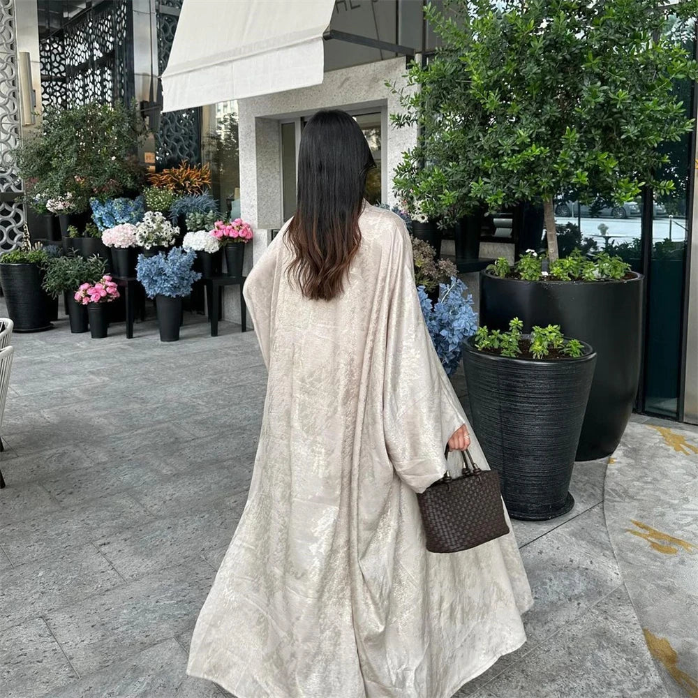 Ramadan Eid Open Dubai Luxury Abaya Damen Modest Kimono Coat 2025 Muslim for Women Islam Clothing Kebaya Robe Femme Musulmane.