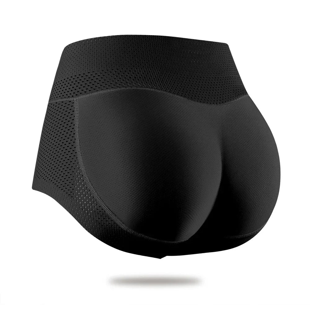 Women Body Shaper Buttocks Padded Panties Mid-Waist Hip Pad Fake Butt Lifter Underwear With Filling Buttocks Push Up Underwear.