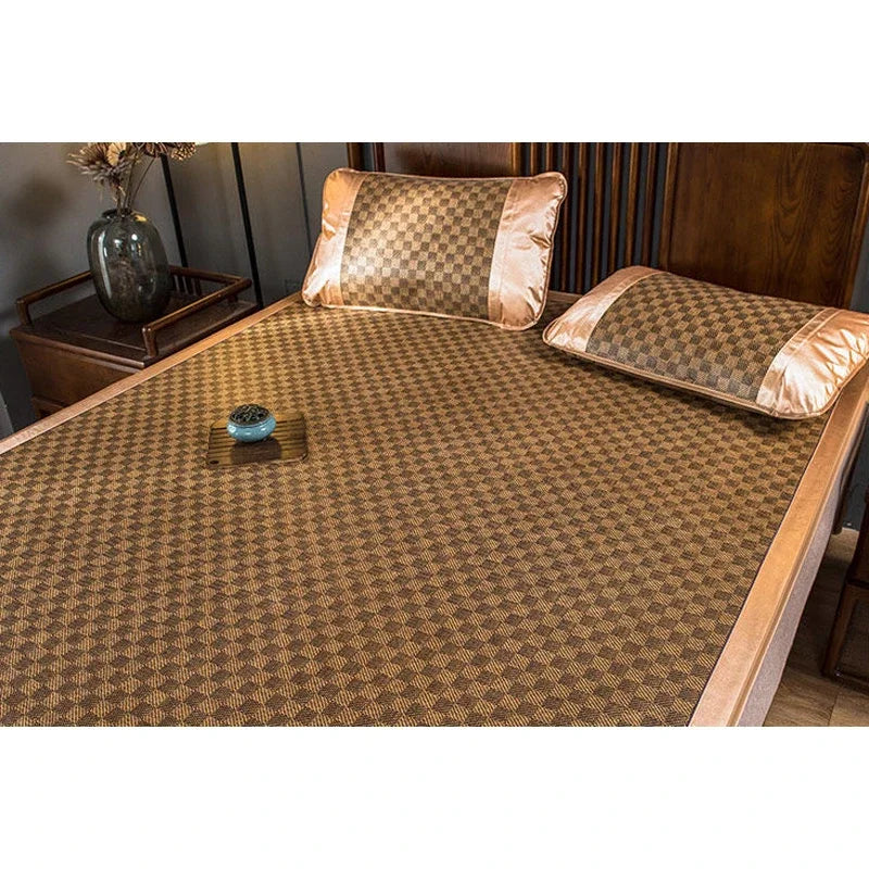 WASART Summer bamboo rattan mat adult children cool sleeping mat sheet 90/150/180cm portable foldable double bed protection pad.