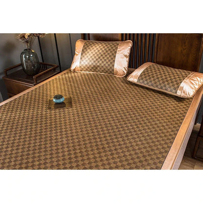 WASART Summer bamboo rattan mat adult children cool sleeping mat sheet 90/150/180cm portable foldable double bed protection pad.
