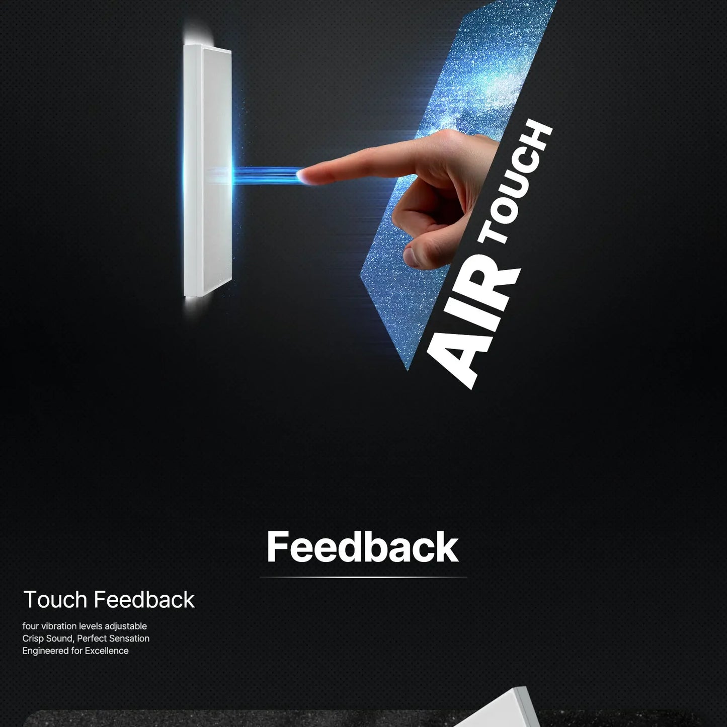 MOES Tuya ZigBee Star Feather Schalter US Smart Air Touch mit neutraler Lichtszene 2in1 APP-Fernbedienung mit Alexa Google Home.