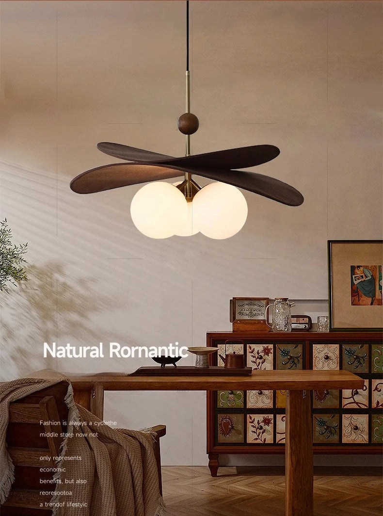 Wabi Sabi Hängeleuchte aus Korbgeflecht, Vintage-Glasblasen-Pendelleuchte für Esszimmer, Schlafzimmer, Wohnzimmer.