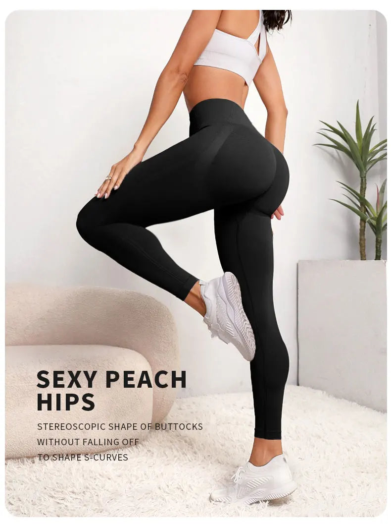 Women Seamless Hip Lifting Women Seamless Sports Leggings High Waist Fitness Leggings Push Up Yoga Leggings Gym Clothing Sports.