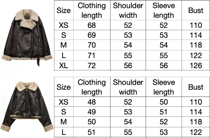 Frau dicke warme doppelseitige Faux Shear ling Jacke Herbst Winter neue Revers Langarm Gürtel Saum Reiß verschluss weibliche Oberbekleidung