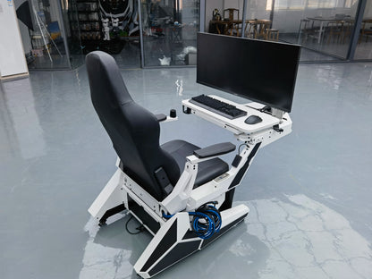EASE POD PRO Günstiger, bequemer Computer-Cockpit-Zero-Gravity-Stuhl, ergonomischer Stuhl, Arbeitsplatz für 1–2 Monitore