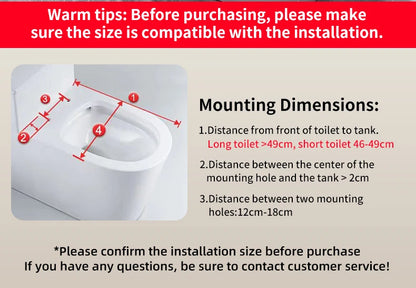Intelligenter elektronischer Toilettensitzbezug – kabellose Fernbedienung, 3-in-1-Warmsystem, wassersparend – beheizt, trocken, waschen für modernes Badezimmer