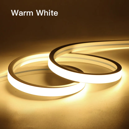 USB 5V Remote Control Dimmable Pure Silicone Tube COB Neon LED Strip Light Waterproof For Garden Bedroom Kitchen Backlight Decor.
