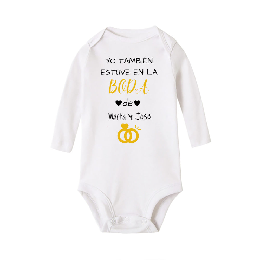 Personalisierter Baby-Body „I Also Attended The Wedding“, individueller Name, Baby-Overall, Hochzeit, Kleinkind, Kleinkind, Junge, Mädchen, Strampler, Outfits.