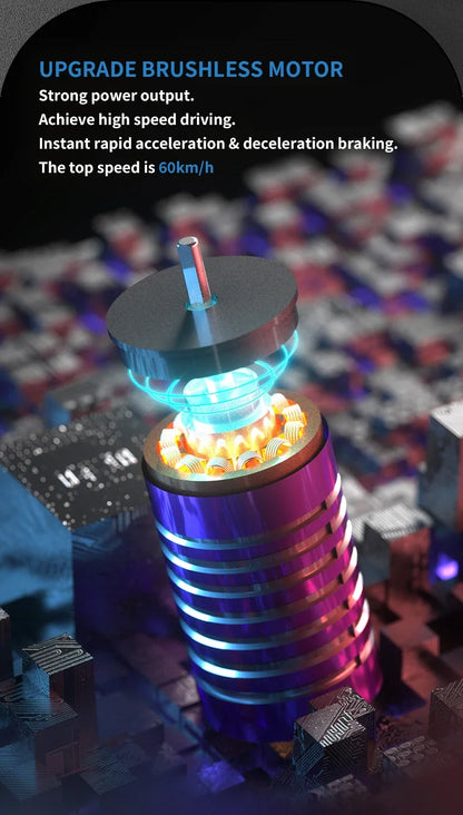 16307PRO 1:16 70KM/H Brushless Remote Control Car High Speed Drift Racing Car Four Wheel Drive Off Road Vehicle Boys Toy Gift.