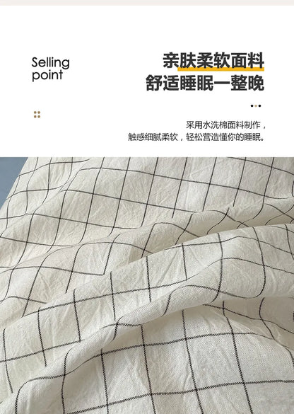Home Quality Bedding Set Soft Cotton Duvet Cover Pillowcase Flat Sheet 3pcs Set Home Textiles Bedding Adjustable 0.9-1.2m Bed 이불.