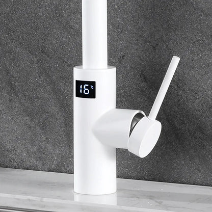 Brushed Gold Digital Kitchen Faucet Shenducs 304 Stainless Steel Hot Cold Kitchen Sink Mixer Tap Sensor Touch on Kitchen Faucet