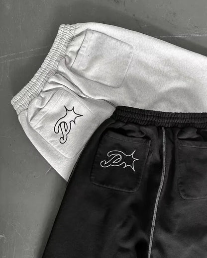 Streetwear PROTECT Mode Brief Stickerei Lose Jogginghose männer Und frauen Y2K Harajuku Hip-Hop Gothic Casual Joker Hosen