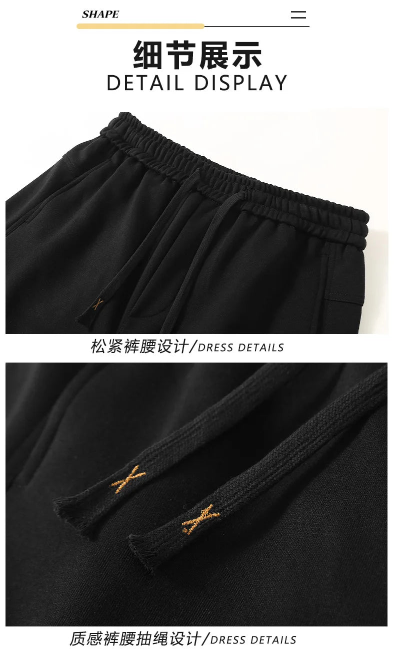 Extra Big Size Men's Pants Elastic Waist Loose Fit Jogger Male Spring Plus Large Sweatpant Fat 12XL Baggy Sport Trouser 10XL 9XL.